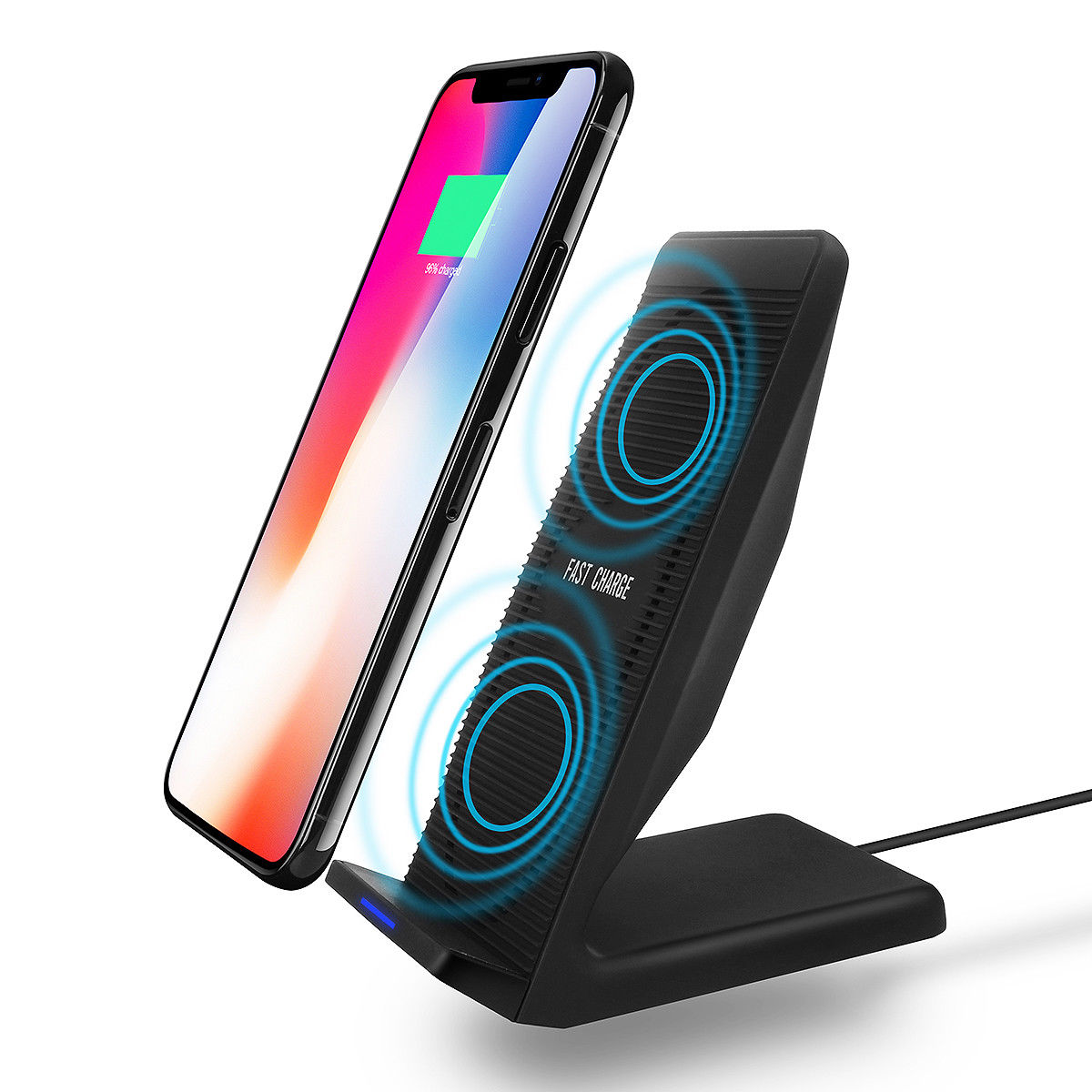 Wireless phone charger for qi enabled devices iPlus USB Inc.